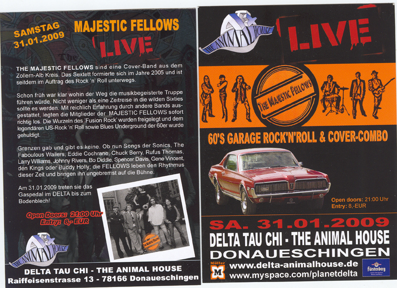 Flyer - Delta Tau Chi - The Animal House